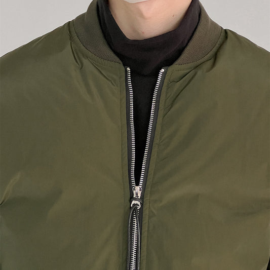 Baseball Collar Plus Cotton Jacket Men