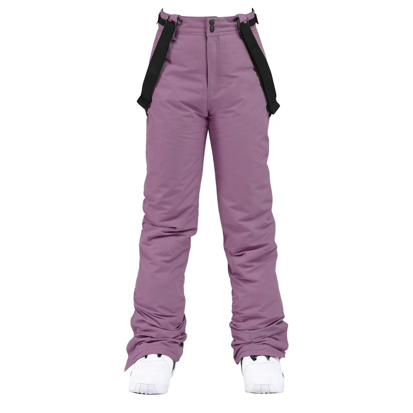 Men's Windproof Waterproof Detachable Elastic Waist Thick Thermal Cotton Pants