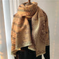 Women's Stitching Thickening Shawl Fashion