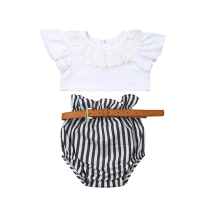 Girls T-shirt shorts suit