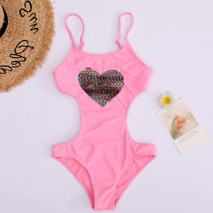 3To 16-Year-Old Girls' Swimsuit New Summer Children'S Girls' Swimsuit One Piece Swimsuit Swimsuit Swimsuit