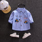 Children's Striped Shirt Spring And Autumn Shirt