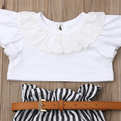 Girls T-shirt shorts suit