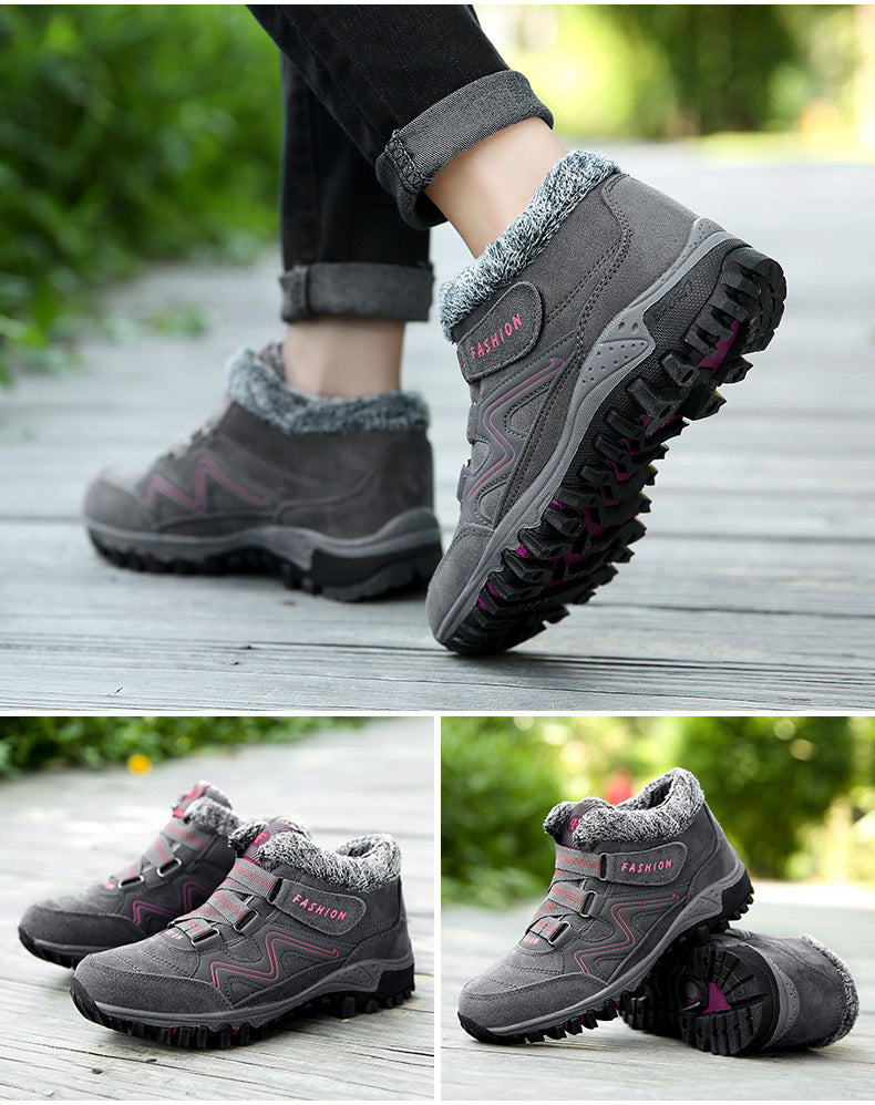 Winter warm and velvet thick couple shoes
