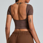 Quick-drying Workout Clothes Outdoor All-matching Running Beauty Back Sports Top