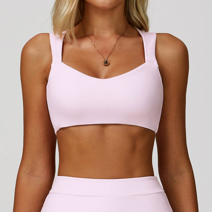 Fitness Running Double-shoulder Strap Underwear Hollow Out Beauty Back Exercise Underwear