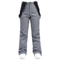 Men's Windproof Waterproof Detachable Elastic Waist Thick Thermal Cotton Pants