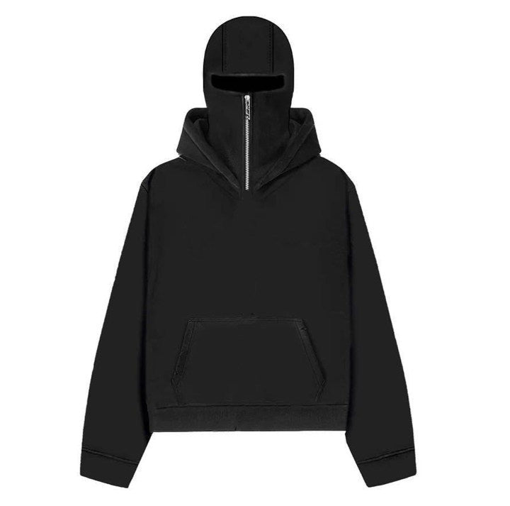 American Personality Street Sweater Fashion Fashion Brand Round Neck Double Hood Cardigan Coat