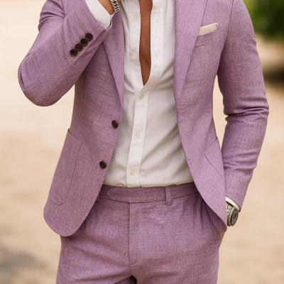 A Single Row Of Two Buckle Large Pocket Suit Jackets