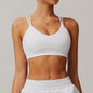 Cross Beauty Back Yoga Bra Sports Nude Feel Outer Wear