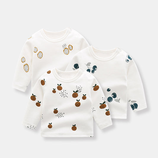 Organic Cotton Boys Bottoming Shirt Long Sleeve T-Shirt