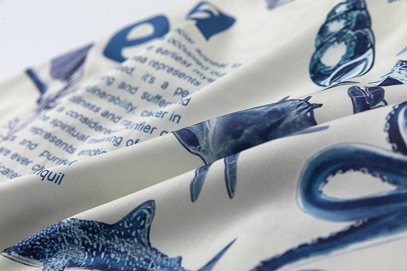 Fashion Underwater World Printed Shirt Men