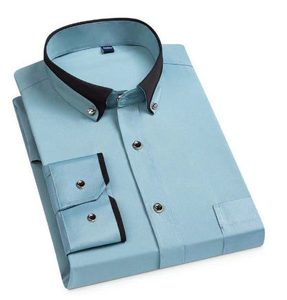 Men's Stretch Long Sleeve Shirt Casual And Comfortable Non-ironing