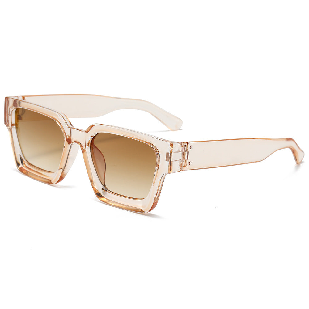 Classic Thick Square Frame Sunglasses Men's Driving UV Protection