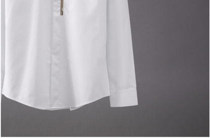 Men Handsome Long Sleeved Slim Shirt