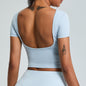Quick-drying Workout Clothes Outdoor All-matching Running Beauty Back Sports Top