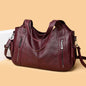 Handbag European And American Retro Solid Color Simple Texture