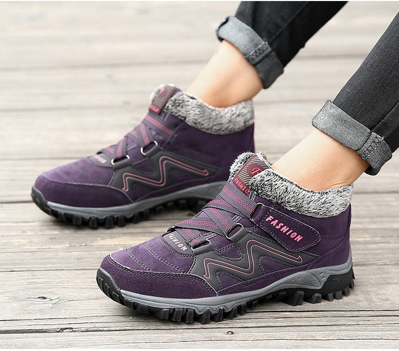 Winter warm and velvet thick couple shoes