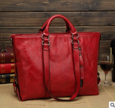 Amazon female bag new oil wax skin European and American fashion bag big brand shoulder bag handbag