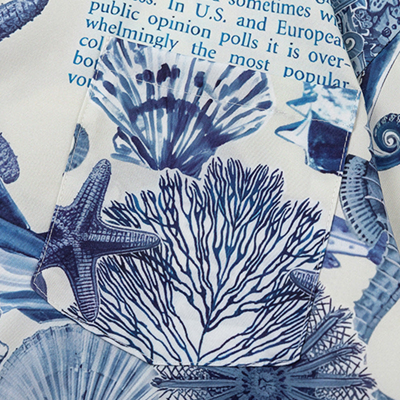 Fashion Underwater World Printed Shirt Men