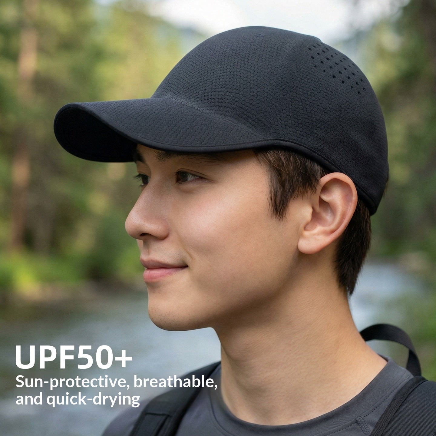 Baseball Cap Simple Versatile Breathable Design For Mens Outdoor Sports