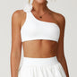 Irregular Spaghetti-strap Quick-drying Beauty Back Underwear Oblique One Shoulder Sports Bra