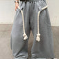 Athleisure Streetwear Sassy Summer Thin Loose Cut-Out Pants