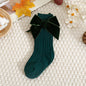 Children's Christmas New Year Lint Bowknot Baby's Socks