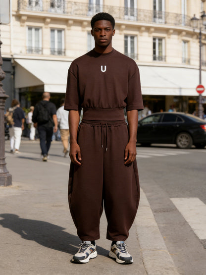 Men's Casual Short-sleeved Trousers Suit