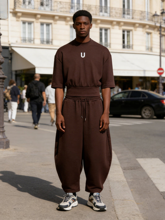 Men's Casual Short-sleeved Trousers Suit