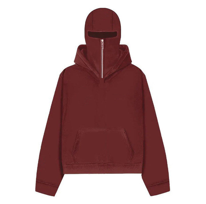 American Personality Street Sweater Fashion Fashion Brand Round Neck Double Hood Cardigan Coat