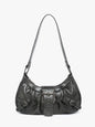 Women's Vintage Vintage Two-tone Leather Shoulder Bag