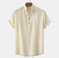 Men's Stand Collar Versatile Slim Cotton And Linen Casual Pants