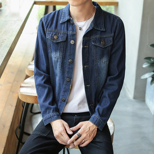 Trendy Youth Denim Jacket For Men