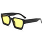 Classic Thick Square Frame Sunglasses Men's Driving UV Protection