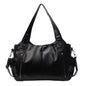 Handbag European And American Retro Solid Color Simple Texture