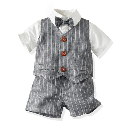 Short Sleeve Shirt Vest Shorts Fashion