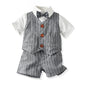 Short Sleeve Shirt Vest Shorts Fashion
