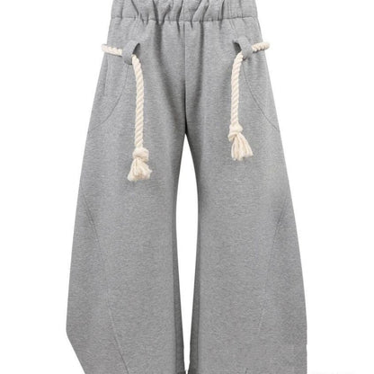 Athleisure Streetwear Sassy Summer Thin Loose Cut-Out Pants