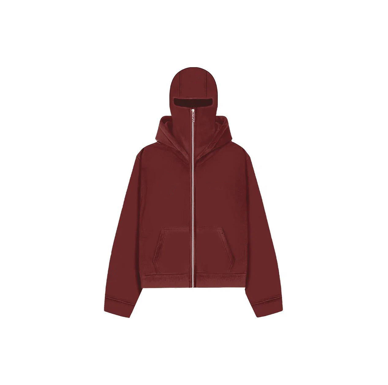 American Personality Street Sweater Fashion Fashion Brand Round Neck Double Hood Cardigan Coat