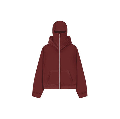 American Personality Street Sweater Fashion Fashion Brand Round Neck Double Hood Cardigan Coat