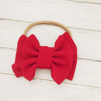 Children's Bow Hair Band Baby Double Layer
