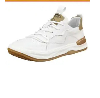 Genuine Leather Men's Shoes Thick Bottom Breathable Hollowed Leisure