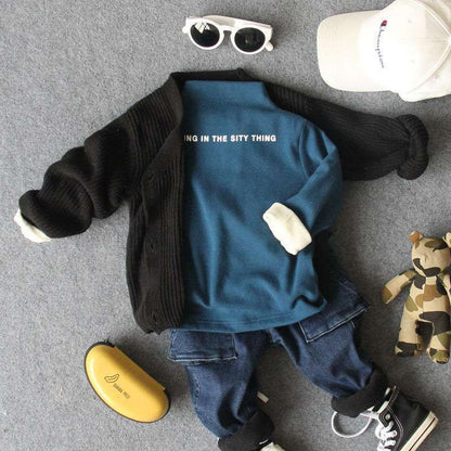 Half High Collar Bottoming Shirt Male Treasure Female Treasure Cotton Long-sleeved Shirt