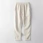 Men's Stand Collar Versatile Slim Cotton And Linen Casual Pants