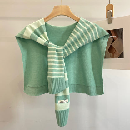 Women's Outer Wear High-grade Matching Shirt Knitted Scarf
