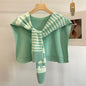 Women's Outer Wear High-grade Matching Shirt Knitted Scarf
