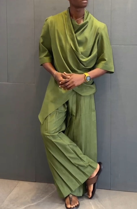 Mens Fashion Casual Pants Suit